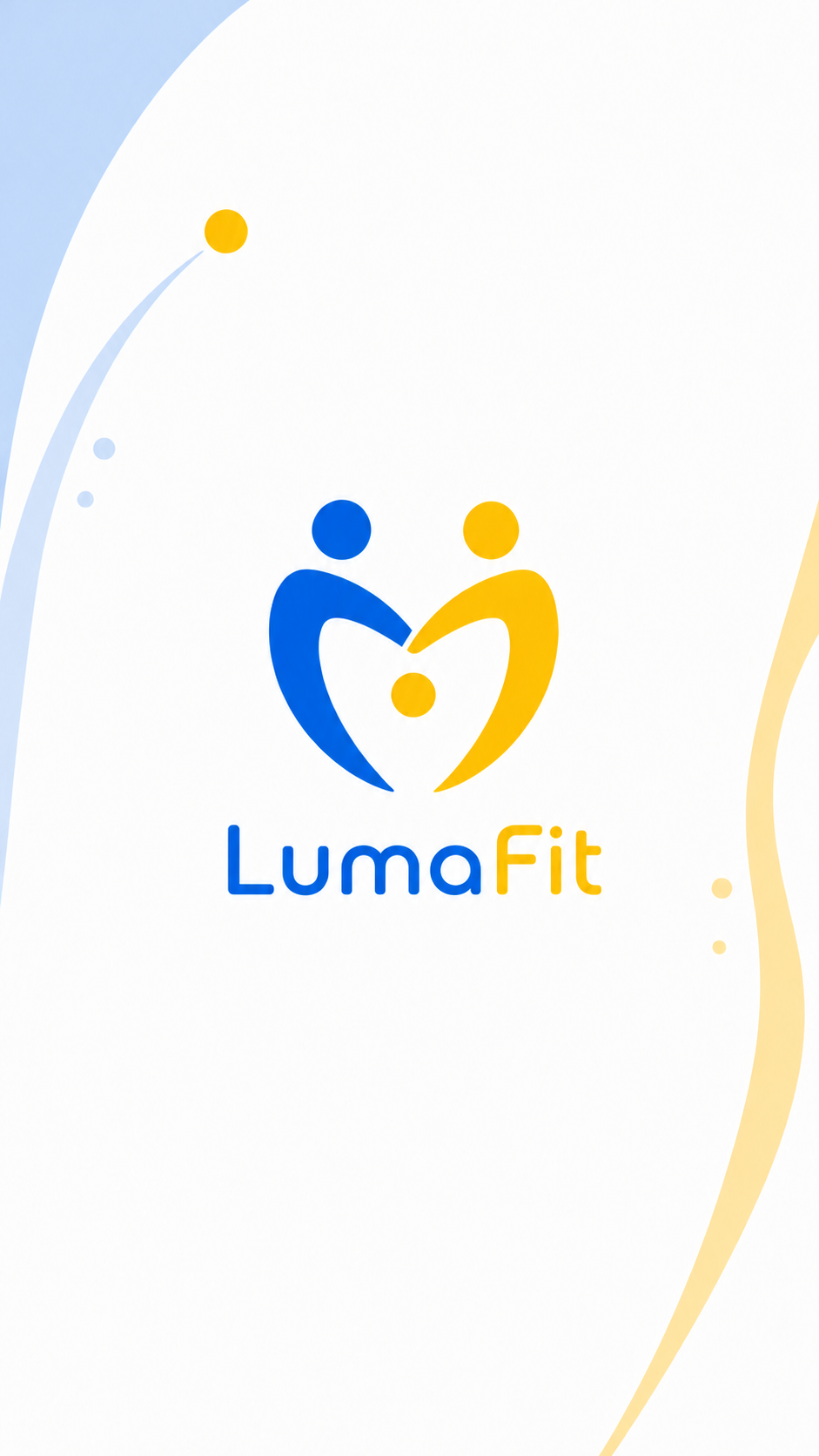 LumaFit mobile app splash screen
